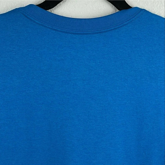 Nike T-Shirt Men's Sz L Dri-Fit Crew Neck Short Sleeve Athletic Training Blue - Picture 5 of 10